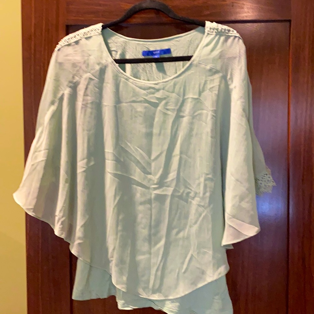 Mint green blouse